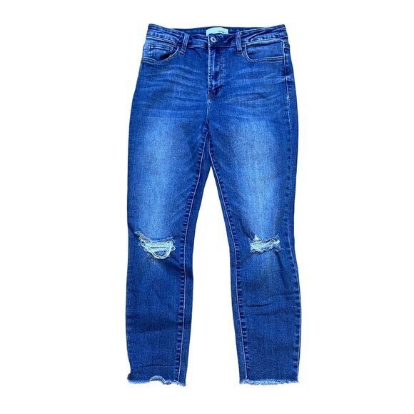 Vervet Womens Blue Canyon Distressed High-Waisted Skinny Denim Jeans Size 30‎ - Picture 1 of 7